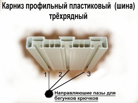 Крючки для профильных карнизов